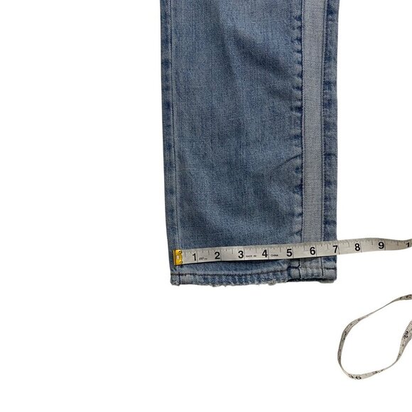 Pistola Charlie high rise ankle straight button fly double denim panels size 27 - Picture 15 of 16